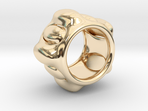 Cell ring in 14K Yellow Gold