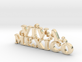 Viva Mexico! Keychain Accesory in 14K Yellow Gold