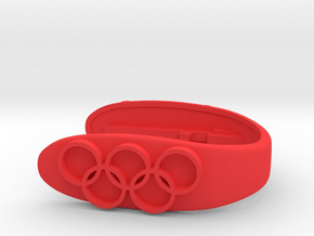 OLYMPIC KEY FOB  in Red Processed Versatile Plastic