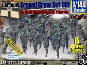 1/144 German Ground Crew Set001 in Tan Fine Detail Plastic