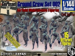 1/144 German Ground Crew Set002 in Tan Fine Detail Plastic