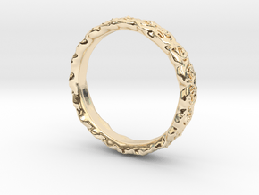 rose ring  in 14k Gold Plated Brass: 4.5 / 47.75