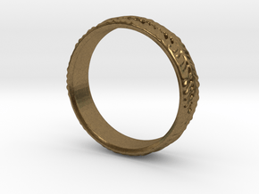 leaf ring in Natural Bronze: 8 / 56.75