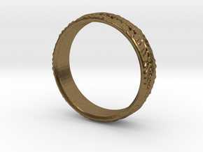 leaf ring in Natural Bronze: 12 / 66.5