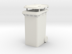 Trash bin Ver03. 1:24 Scale  in White Natural Versatile Plastic