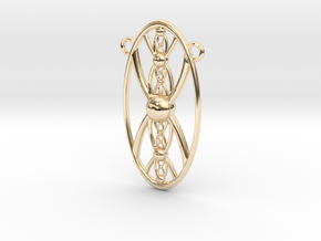 OvF. Pendant in 14K Yellow Gold