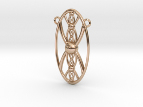 OvF. Pendant in 14k Rose Gold Plated Brass