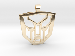 Autobots [pendant] in 14k Gold Plated Brass