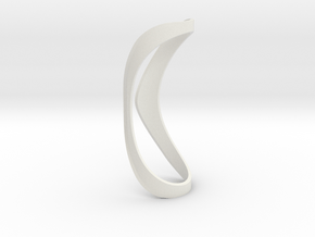 Finger Splint Open Top Ring - Thicker for Plastic  in White Natural Versatile Plastic