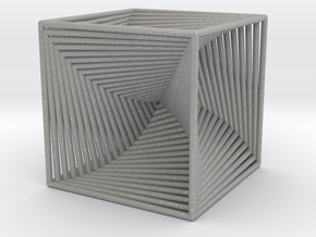 0045 Cube Line Design (3.25 cm) #001 in Aluminum