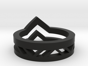 Tri-Ring in Black Natural Versatile Plastic