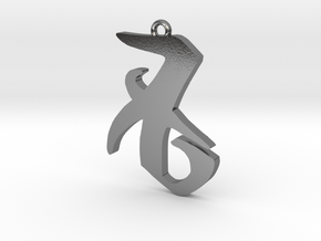 Shadowhunters love pendant in Polished Silver