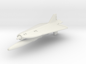 Lockheed D-21B 1/285 6mm in White Natural Versatile Plastic