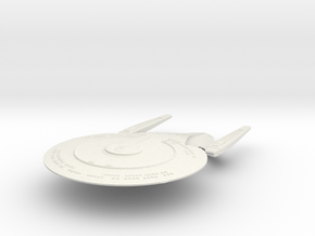 Andromeda class Cruiser 10.8" long in White Natural Versatile Plastic