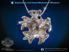 Knobby Starfish Center Pendant in Polished Nickel Steel