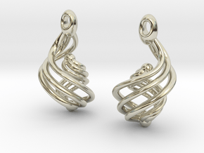 Passionate Fire Earrings in 14k White Gold