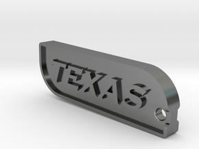 Dallas Texas Keychain in Polished Silver
