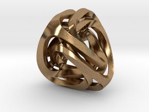 Intertwined Tetrahedra in Natural Brass