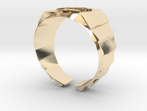 Muad'dib Ring - Flat top Variant in 14K Yellow Gold