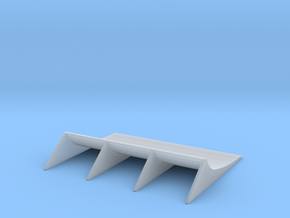 1/24 1/25 rear diffuser 4 in Smooth Fine Detail Plastic