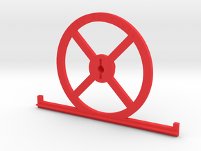 1.8 HD setup wheel with toe plates in Red Processed Versatile Plastic