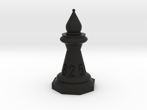 Chessdice (Solid) in Black Natural Versatile Plastic: d8