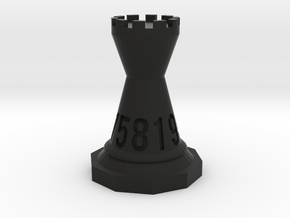 Chessdice (Solid) in Black Natural Versatile Plastic: d10