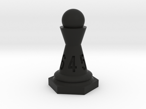 Chessdice (Solid) in Black Natural Versatile Plastic: d6