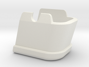 21 Round Tapered Base pad for SIG P320  in White Premium Versatile Plastic