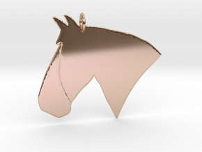the Rosie Pendant - Precious Metals in 14k Rose Gold Plated Brass