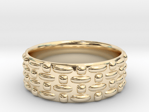 Abstract Weave Pattern Ring in 14K Yellow Gold: 6 / 51.5