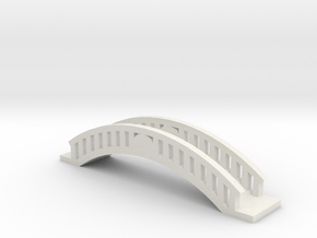Micro Garden Bridge in White Natural Versatile Plastic