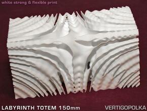 Labyrinth Totem 150mm in White Natural Versatile Plastic