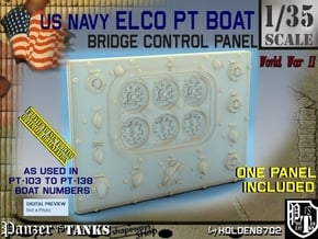1/35 PT Boat Bridge Control Pannel Typ1 in Tan Fine Detail Plastic