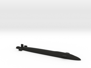 US Navy CONFORM Submarine (Periscopes retracted) in Black Premium Versatile Plastic: 1:1200