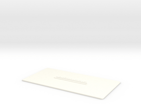 Lancia Delta Document holder in White Processed Versatile Plastic