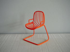 1:12 Chair complete 6 in Orange Processed Versatile Plastic