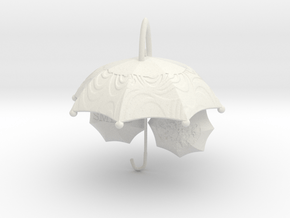  Mountain laurel and Umbrella in White Natural Versatile Plastic