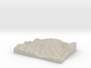 Model of Nanga Parbat in Natural Sandstone
