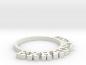 D&D Condition Ring, Exhausted in White Natural Versatile Plastic