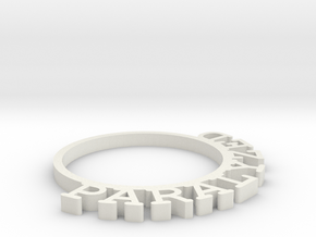 D&D Condition Ring, Paralyzed in White Natural Versatile Plastic