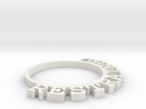 D&D Condition Ring, Restrained in White Natural Versatile Plastic