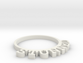 D&D Condition Ring, Stunned in White Natural Versatile Plastic