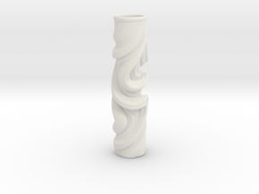 Vase 078Totem in White Natural Versatile Plastic