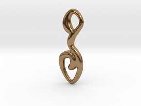 Curved line  in Natural Brass