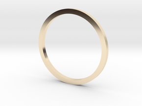 Flat band (various sizes) - 1mm wide in 14K Yellow Gold: 3 / 44