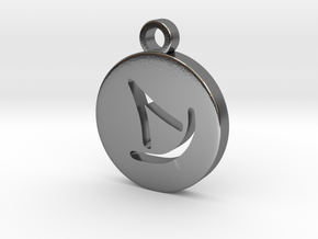 FFXIV Summoner (SMN) Pendant in Polished Silver