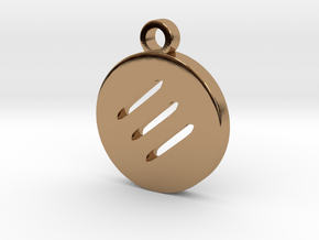 FFXIV Monk (MNK) Pendant in Polished Brass