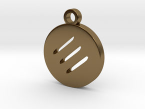 FFXIV Monk (MNK) Pendant in Polished Bronze