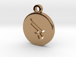 FFXIV Machinist (MCH) Pendant in Polished Brass